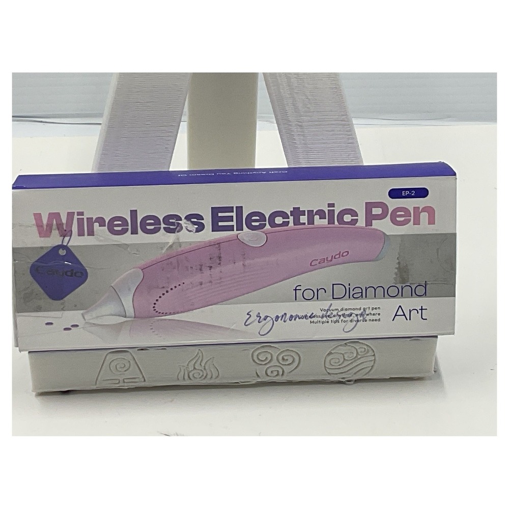 Caydo‎ Wireless Electric Vacuum Diamond Art Pen EP-2 Ergonomic Tool Pink New